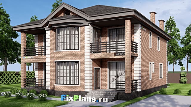 Двухэтажный дом F-13832