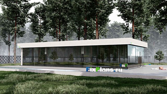 Одноэтажный дом F-0494