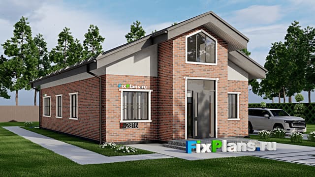 Одноэтажный дом F - 2816